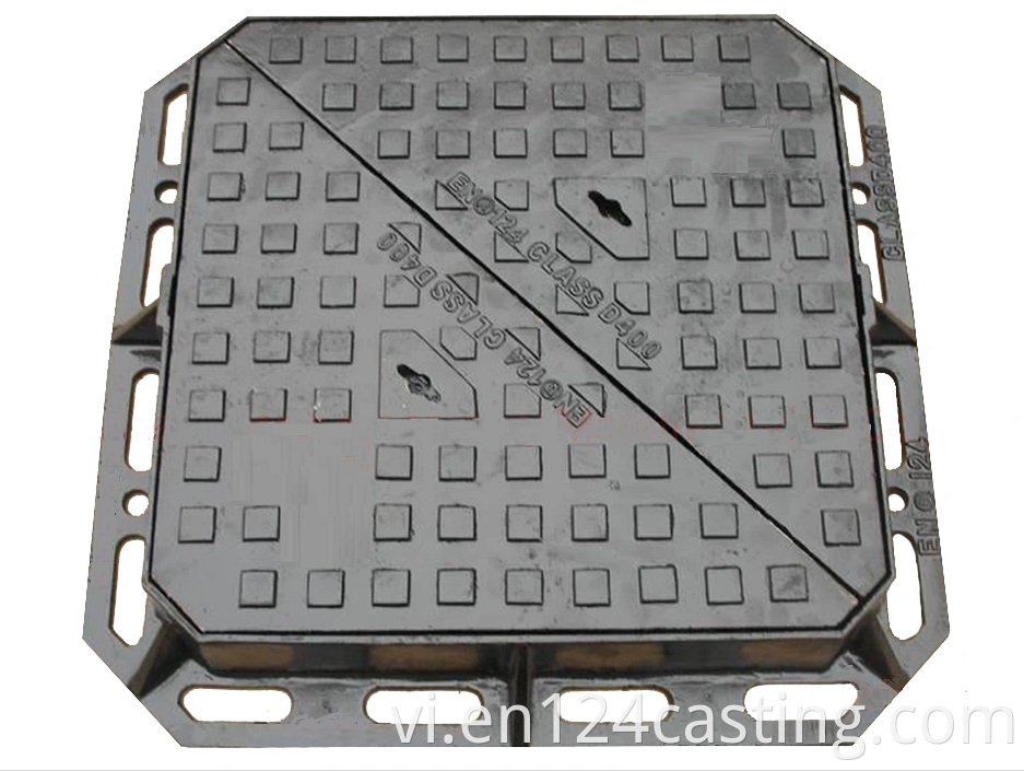 Square Ductile Iron Manhole Cover D400 Jpg